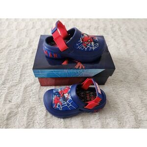 Marvel Spider-Man Toddler Boys Comfort Slide Clogs Blue Shoes Size 9 NIB Kohl's